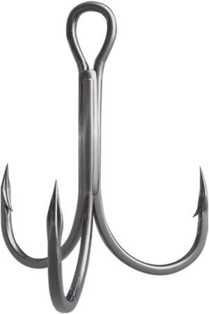 Triple Barbed Fishing Hook PNG Image