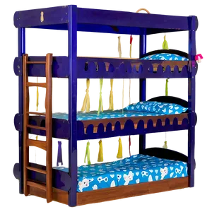 Triple Bunk Bed Png 06132024 PNG Image