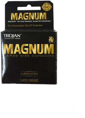 Trojan Magnum Condoms Pack PNG Image