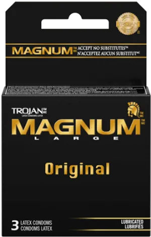 Trojan Magnum Large Condoms Pack PNG Image