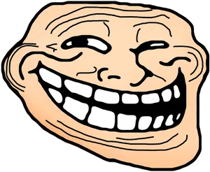 Trollface Meme Classic PNG Image