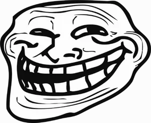 Trollface Meme Icon PNG Image