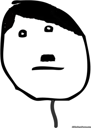 Trollface Meme Silhouette PNG Image