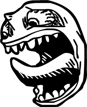 Trollface_ Meme_ Vector PNG Image