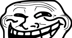 Trollface_ Rage_ Comic_ Meme PNG Image