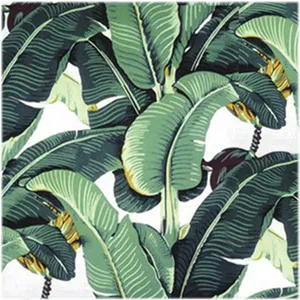 Tropical Banana Leaf Pattern PNG Image