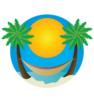 Tropical Beach Icon PNG Image