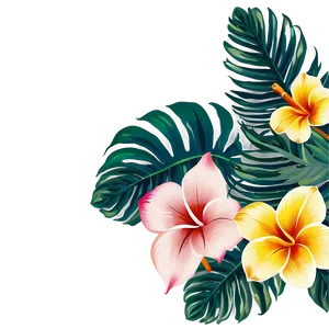 Tropical Floral Pattern Png 06202024 PNG Image