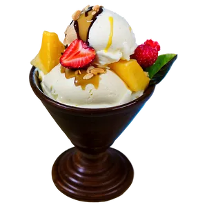 Tropical Fruit Ice Cream Sundae Png 6 PNG Image