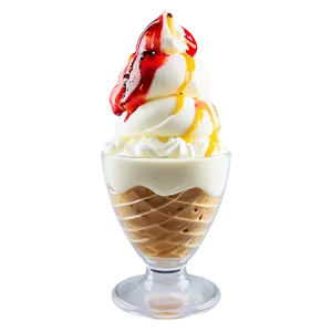 Tropical Fruit Ice Cream Sundae Png Icj82 PNG Image