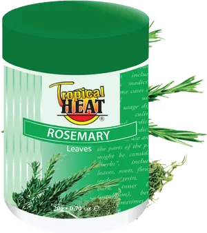 Tropical Heat Rosemary Leaves Spice Container PNG Image