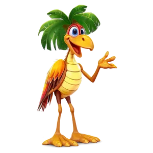 Tropical Island Cartoon Character Png 06122024 PNG Image