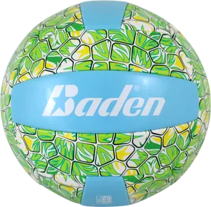 Tropical Leaf Design Volleyball Baden PNG Image