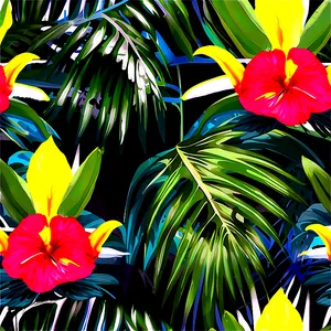 Tropical Print Png Yev80 PNG Image