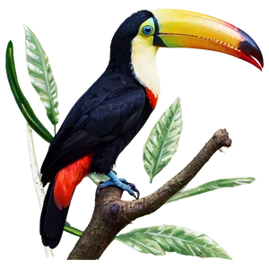 Tropical Toucan Bird Png Xiu PNG Image