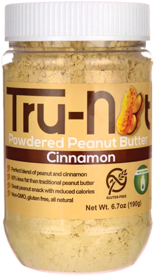 Tru Nut Powdered Peanut Butter Cinnamon PNG Image