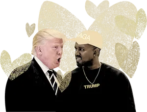 Trumpand Kanye M A G A Moment PNG Image