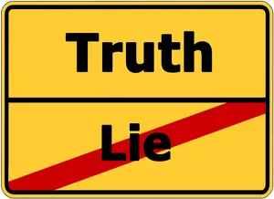 Truth Lie Divided Sign PNG Image