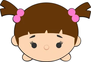 Tsum Tsum Cartoon Girl Character PNG Image