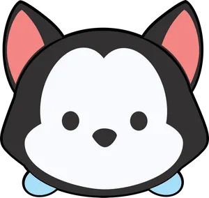 Tsum Tsum Figaro Character Design PNG Image