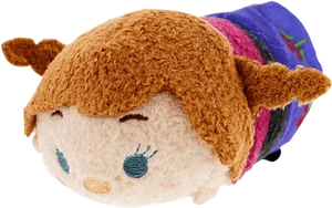 Tsum Tsum Plush Toy Anna Frozen PNG Image