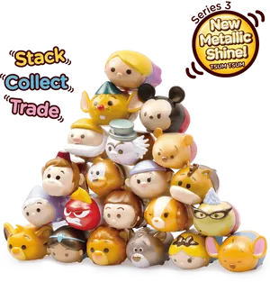 Tsum Tsum Series3 Metallic Shine Collection PNG Image