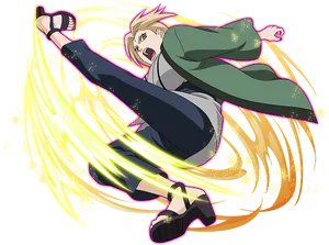 Tsunade Dynamic Entry PNG Image