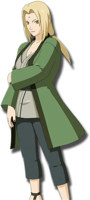 Tsunade Senju Naruto Character PNG Image