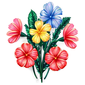 Tumblr Flowers Art Png Uqd66 PNG Image