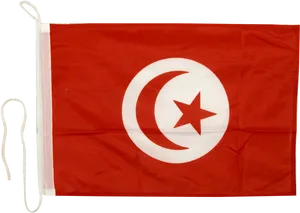 Tunisian National Flag PNG Image