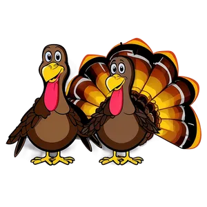 Turkey Cartoon B PNG Image