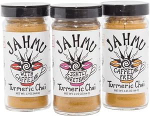 Turmeric Chai Jars Variety PNG Image