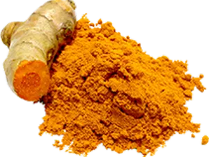 Turmeric Rootand Powder PNG Image