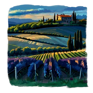 Tuscany Landscape Italy Png Sti PNG Image