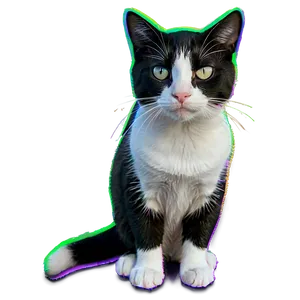 Tuxedo Cat B PNG Image