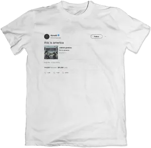 Tweet Printed T Shirt PNG Image