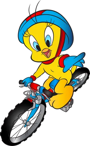 Tweety Biking Adventure PNG Image