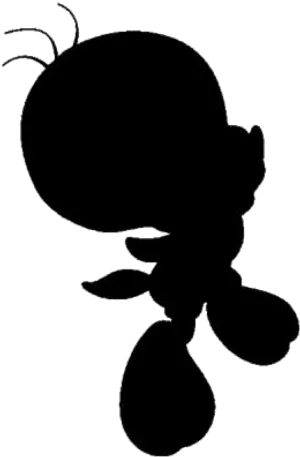 Tweety Silhouette Profile PNG Image