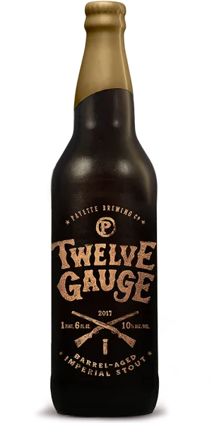 Twelve Gauge Barrel Aged Imperial Stout Bottle2017 PNG Image