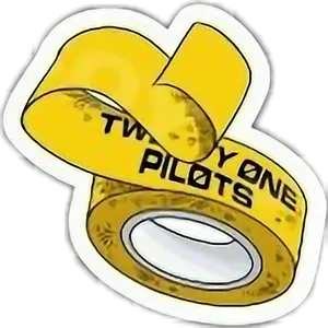 Twenty One Pilots Logo Yellow PNG Image