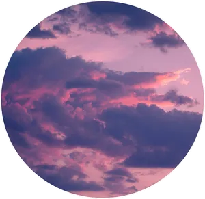 Twilight Clouds Sky Circle PNG Image