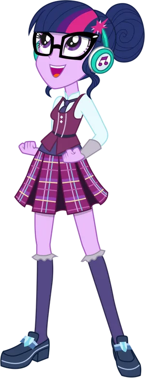 Twilight Sparkle Equestria Girls Character PNG Image