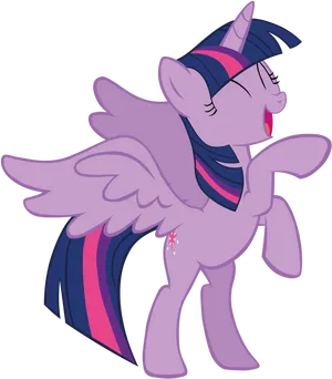 Twilight Sparkle Laughing Pose PNG Image