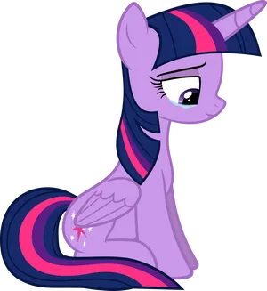 Twilight Sparkle Profile Pose PNG Image