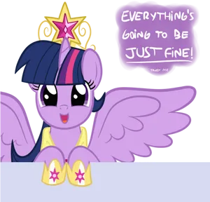 Twilight_ Sparkle_ Reassuring_ Message PNG Image