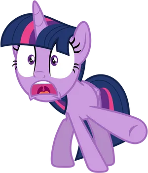 Twilight Sparkle Shocked Expression PNG Image