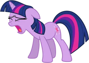 Twilight Sparkle Yawning PNG Image