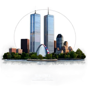 Twin Towers Memorial Png Aos41 PNG Image