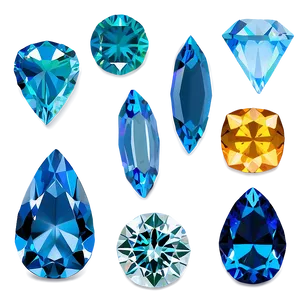 Twinkling Aquamarine Gem Png Yce1 PNG Image