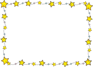 Twinkling Star Frame PNG Image